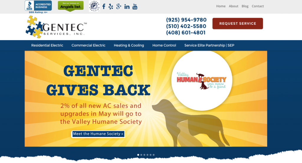 Gentec Services Web Design