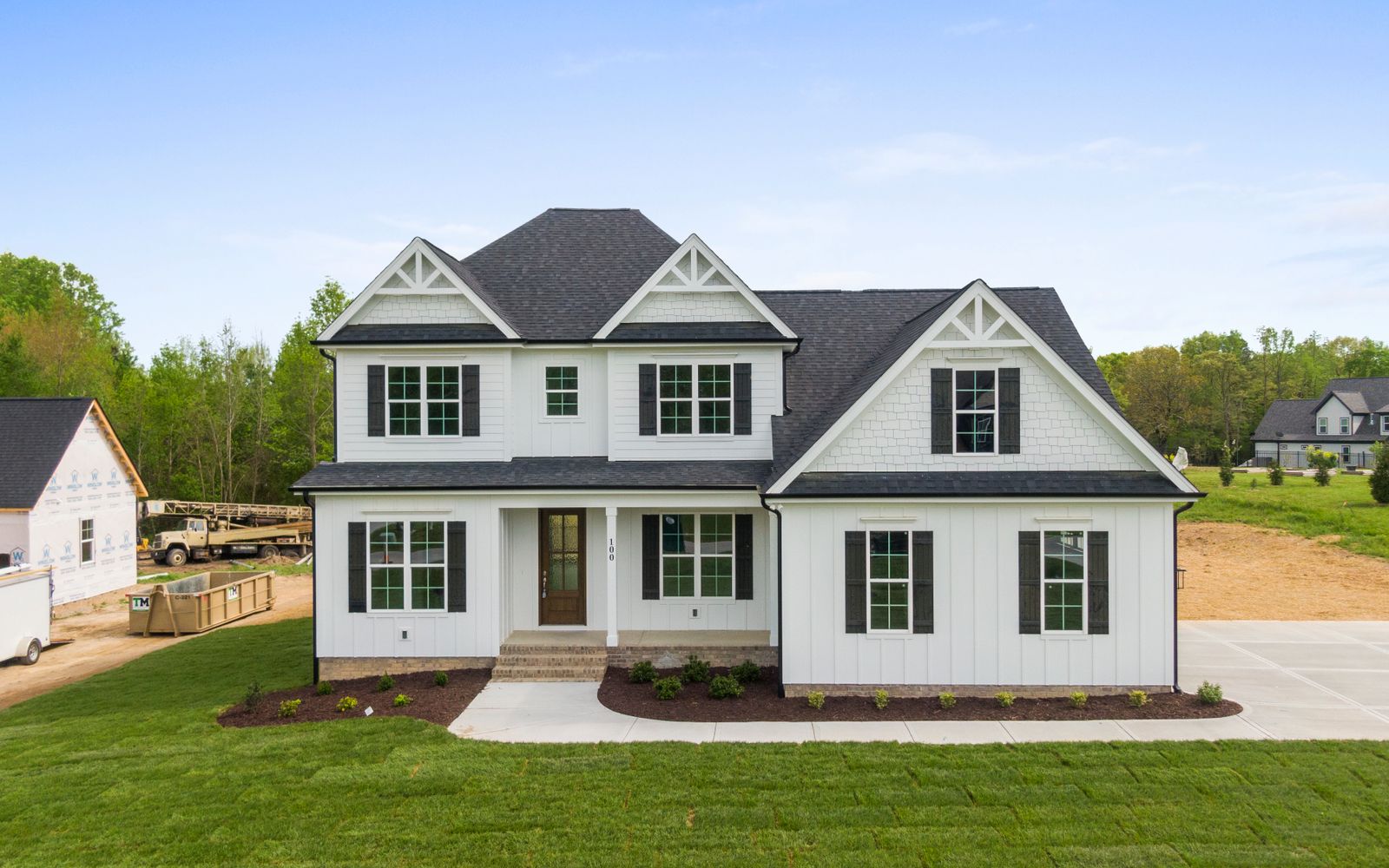 Suburban home with a trimmed lawn
